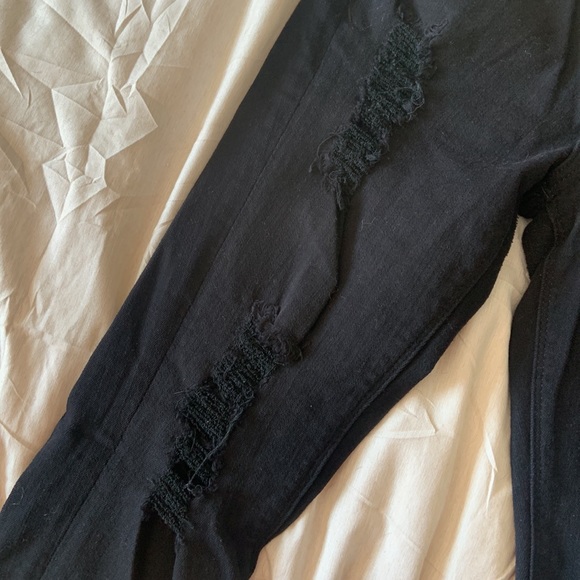 Express black ripped legging skinny jean - Picture 2 of 6